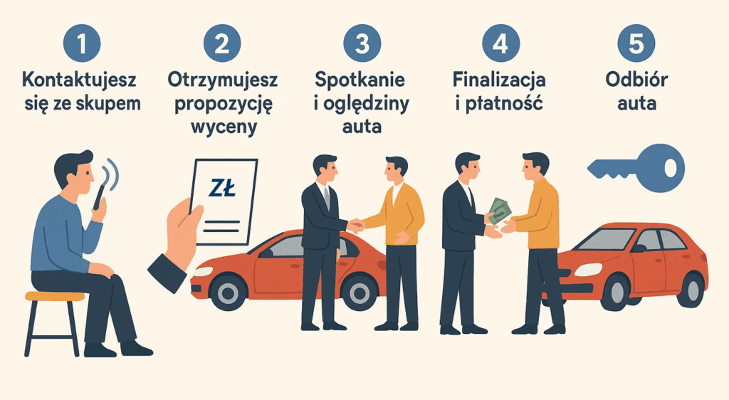 Jak wygląda proces sprzedaży auta do skupu – krok po kroku